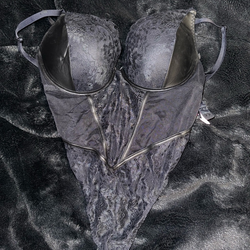 Elegant Black Lace Bodysuit